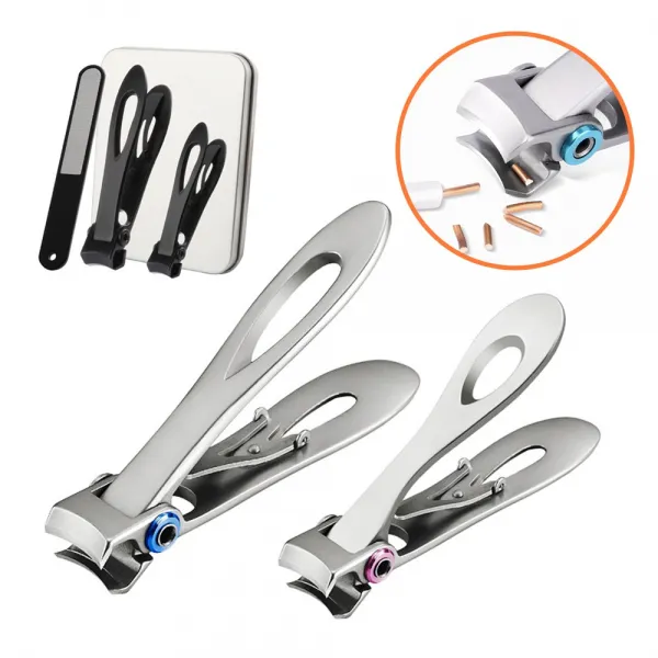 nailclippers 두꺼운 발톱깍기 내성 발톱깎이 무좀 발톱깎기 손톱깍기 세트, 1개, 손발톱깎이세트_실버