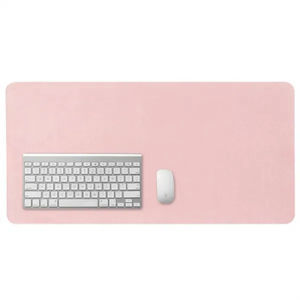 캘리웨이브 와이드 가죽 대형 데스크 매트 프리미엄 논슬립 책상 테이블 패드 핑크