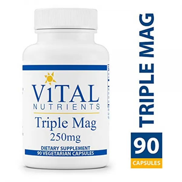 비탈 뉴트리언트 Vital Nutrients 트리플맥 250mg 90베지캡슐, 1개, 1개