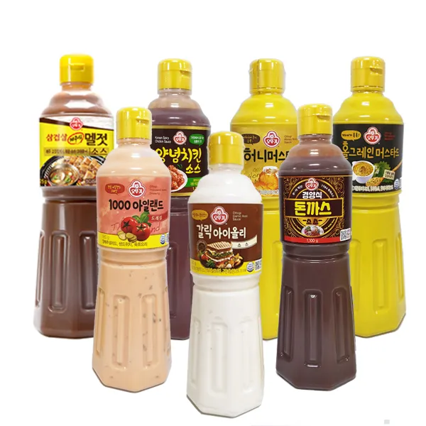 갈릭알리오/경양식돈까스소스/양념치킨소스/멜젓소스/머스타드/1000아일랜드소스 /홀그레인소스 외 홀그레인머스타드소스 1100g