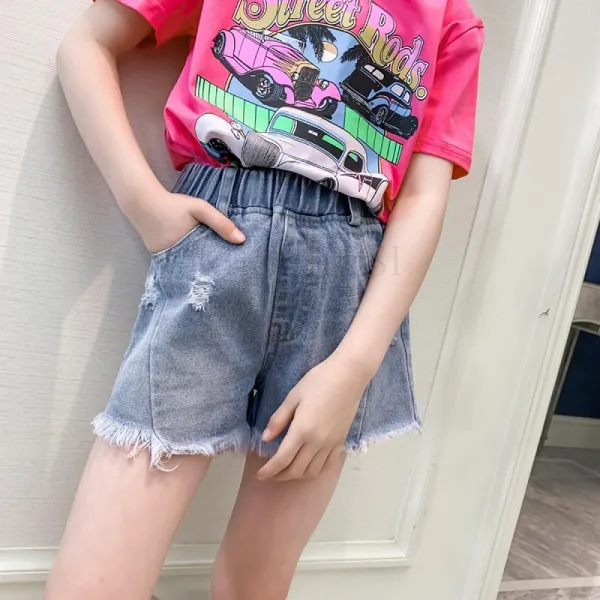 kirahosi 해달 6 아동 여아 반바지 어린이 청바지 데님 팬츠 패션 144 DJ5mnma