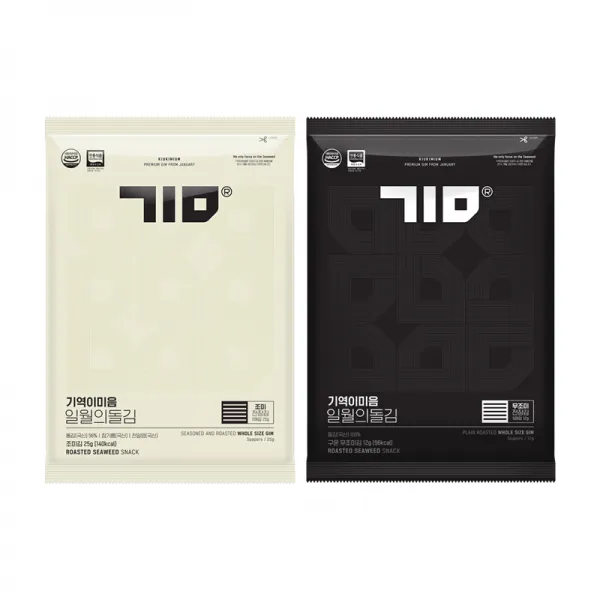 [기역이미음]전장김 (조미김무조미김 택), KI003 전장무조미김 12g x 7개입