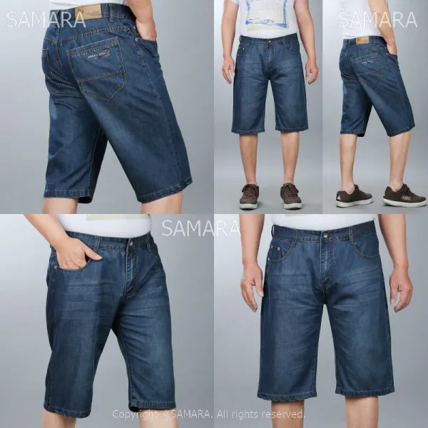 Qterra 특허브랜드 중년 빅사이즈 캐주얼 남자청바지 반바지 데님 쿨