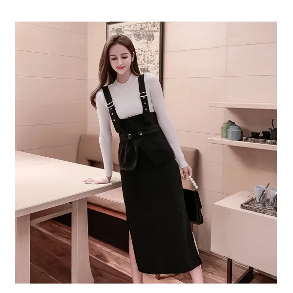 가심비 여성 코듀로이 스트랩 스커트 멜빵치마 면 원피스 린넨 원피스 미니 원피스 K020621