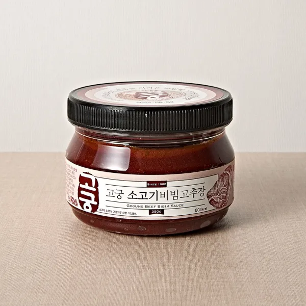 고궁 소고기비빔고추장 350g 비빔밥의 핵심은 고추장! 캠핑용 휴대용 고추장