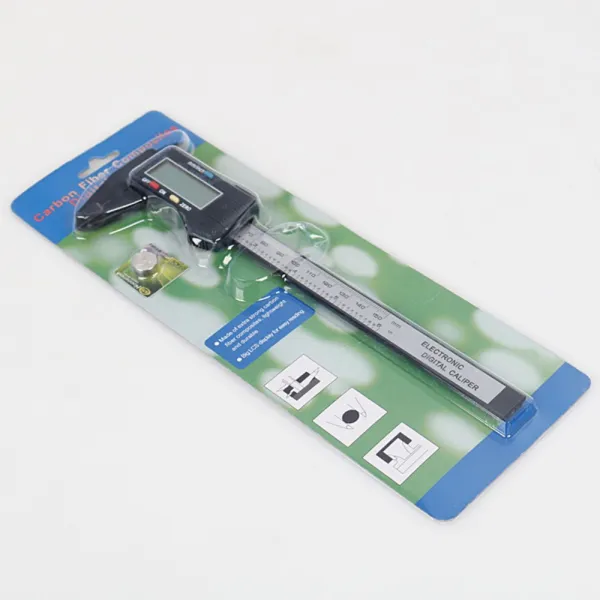 고정밀도 레벨 스테인리스 버니어 캘리퍼스 0 150mm 200mm 300mm 꼼짝없이 탄소 섬유 카드 장착 0 150mm 정확도 0.1mm개