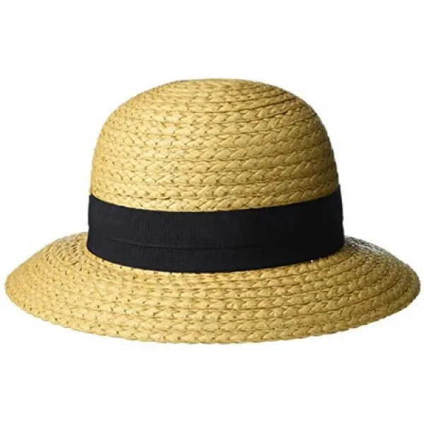 빈스 Camuto 여자의 길쌈 된 종이 밀짚 Cloche 모자 Prod2530001168