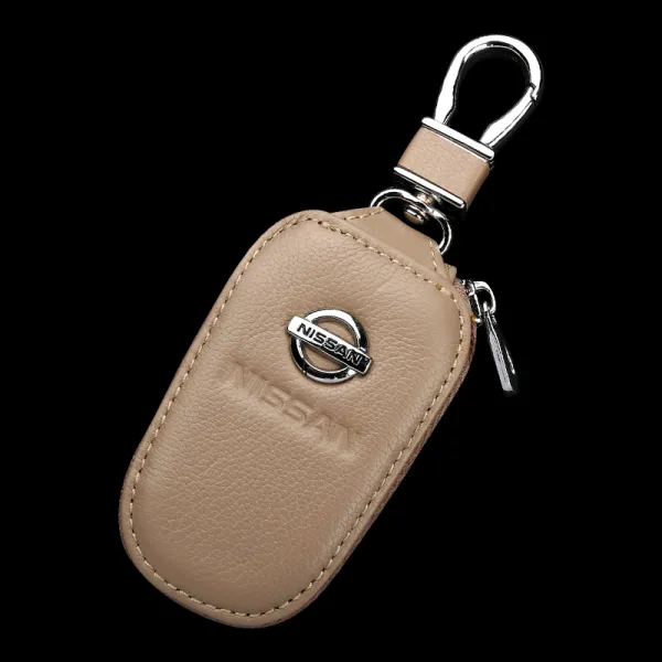 차키케이스 동풍 공작 열쇠세트 Sylphy X-Trail Qashqai블루버드 누란 자동차 남녀 키지갑, T05- 타입살구색