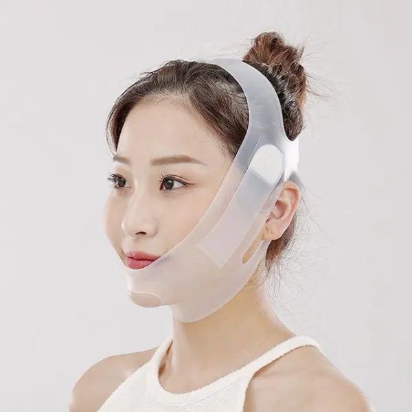 턱살 V라인 얼굴 관리 브이 라인 턱밴드 리프팅 밴드 마사지도구 리프팅밴드효과 얼굴탄력밴드 Xyel 1개