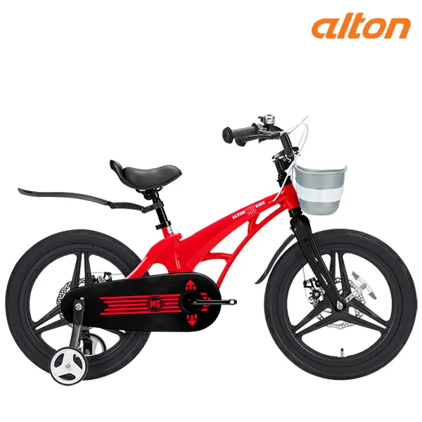 알톤 2020 경량 알루미늄 아동용 어린이자전거 키즈mg 18인치 키즈mg 16인치 레드 완조립+사은품a