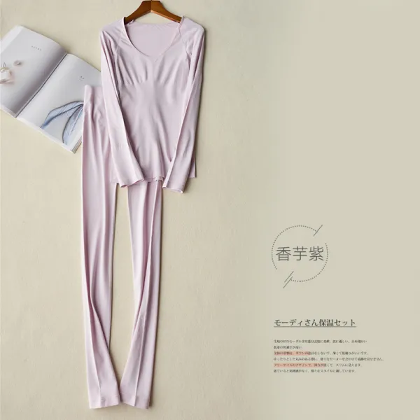 보나 봄가을 기모내복 여성 가후 가을옷 속 입기 이너 상의 겨울 면