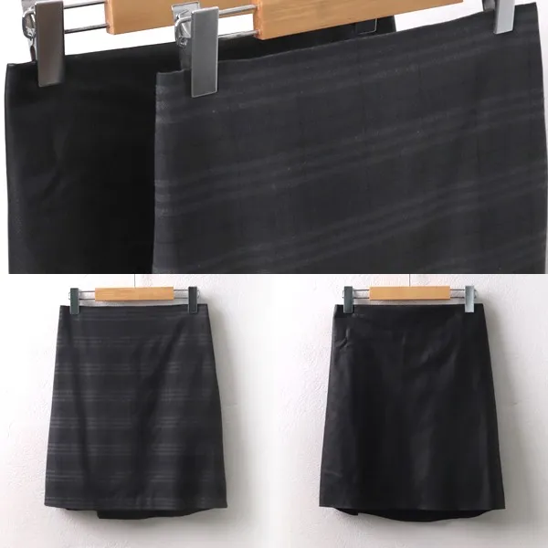 치치몰 뒷밴딩 스커트 Dlt7345 911 H라인 A라인 빅사이즈의류 미디 무릎길이 스커트