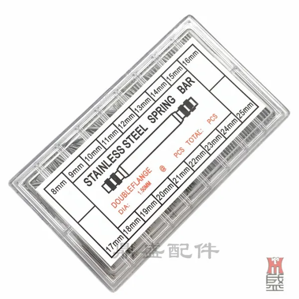 시계줄 연결 바늘 고정 샤프트 생이 봉 스테인리스 스틸 시계 귀 부품 스프링 기둥 15MM 굵은 고정침