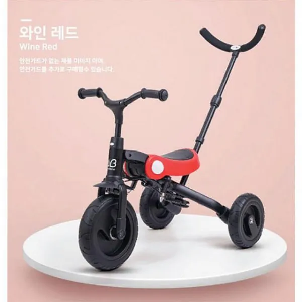 Jb마트 베네베네벤트라이크멀티플 레드 90221 가드포함 유아용 세발자전거