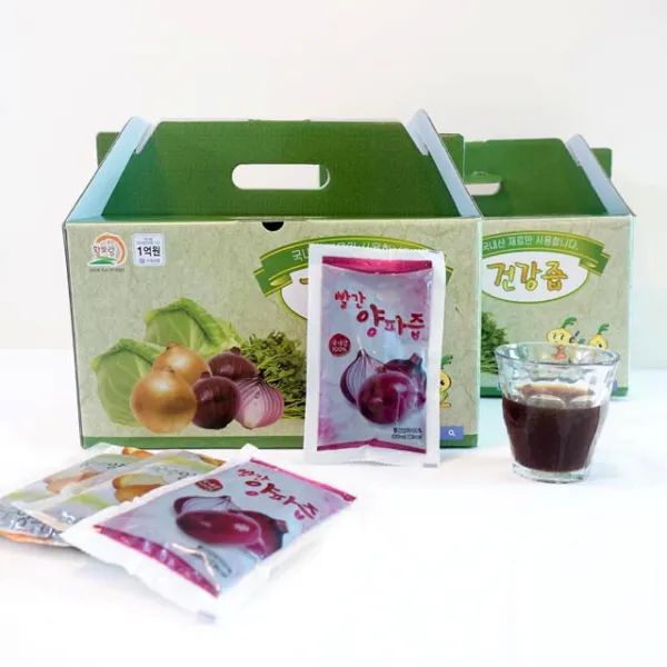 무안황토랑 [1+1]100% 무농약 껍질채 자색양파즙 100포, 100팩, 100ml