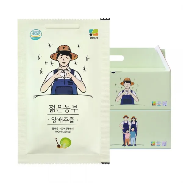 젊은농부 양배추즙 100포, 100ml 50포, 2박스