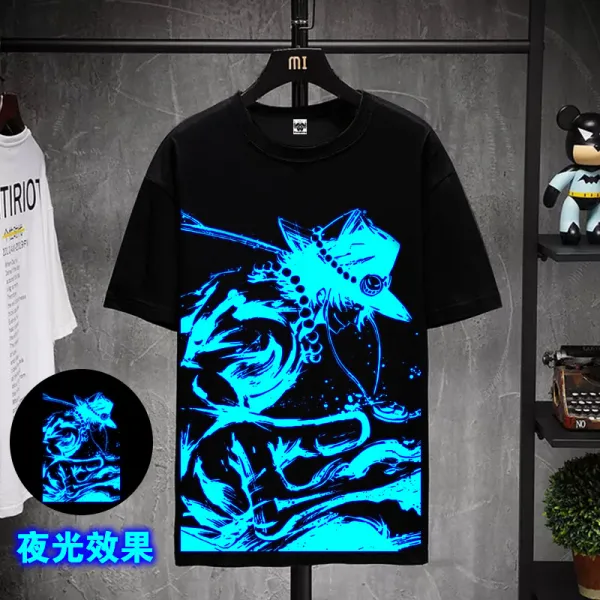 남자반팔티 형광티 느슨한 OnePiece 원피스 디테일 품질 흑백 11종
