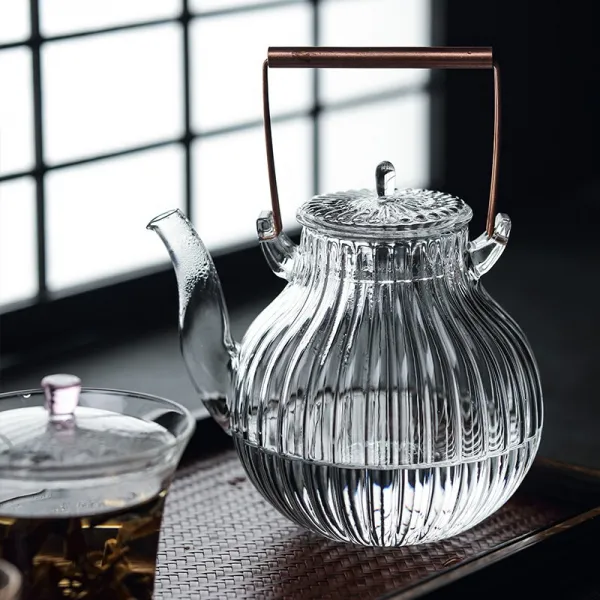 철 명 과 물유리 삶 은 주전자 뜨 거 운 주전자 열 에 강하 고 두 꺼 운 차 주전자 명 화 투명 대, 상세페이지 참조