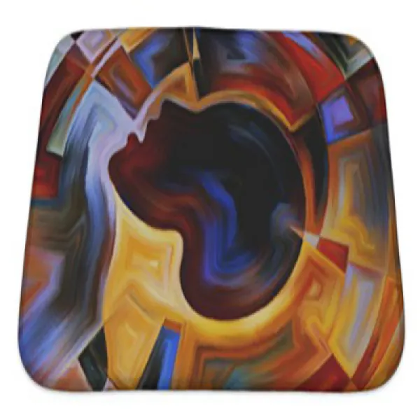 Gear New Conceptual Inner Geometry Bath Rug Mat No Slip Microfiber Memory Foam 기어 새로운 개념적 내부 형상 목욕 깔, nullSET