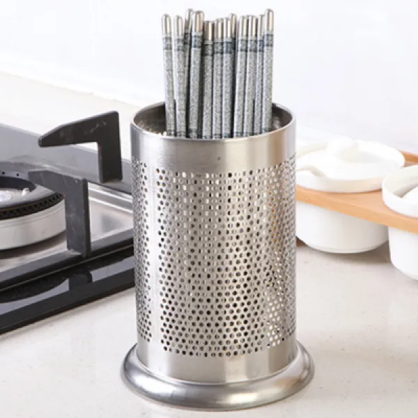 쁘띠 타무르 스틸 스텐국자 수저통 상용 밀크 티 숍 바 카운터 빨대 수납함 물빠짐 젓가락 케이지 나이프와포크 자리 스테인리스 스틸 수저통 은밀히 두려