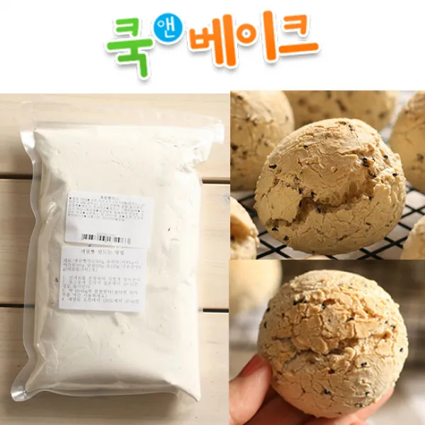 쿡앤베이크 손에 달라붙지 않는 제과점용 깨찰빵믹스(용량선택), 1kg, 1개