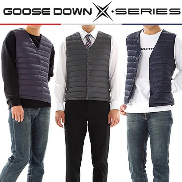 New 몬태뉴 프리미엄 구스다운 경량 패딩조끼 100% Goose 