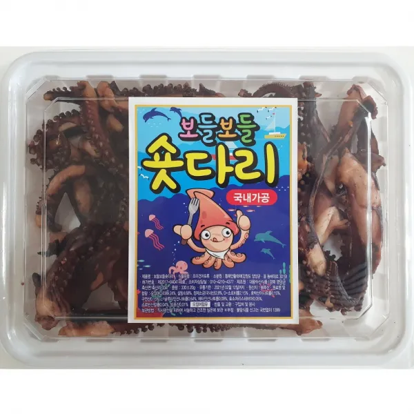 건어물파티 통족 가문어 오징어다리 보들보들숏다리, 1팩, 330g