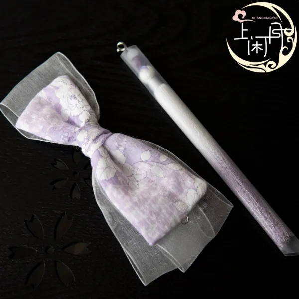 위 농한기 오리지널제작 핸드메이드 독창적 차이나 엔틱 심플 헤어액세서리 권 중국전통의상 태슬 시폰거즈