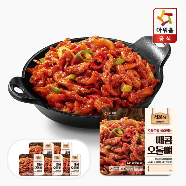 야시장 매콤 오돌뼈 160g x 5팩, 800g, 1개