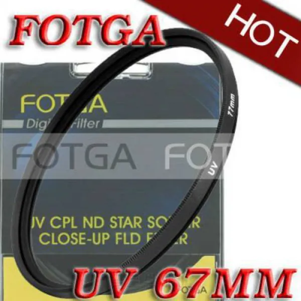 도매업 Fotga OEM 67mm 67mm 헤이즈 UV 필터 렌즈 보호대 (캐논 니콘 소니, 상세내용참조