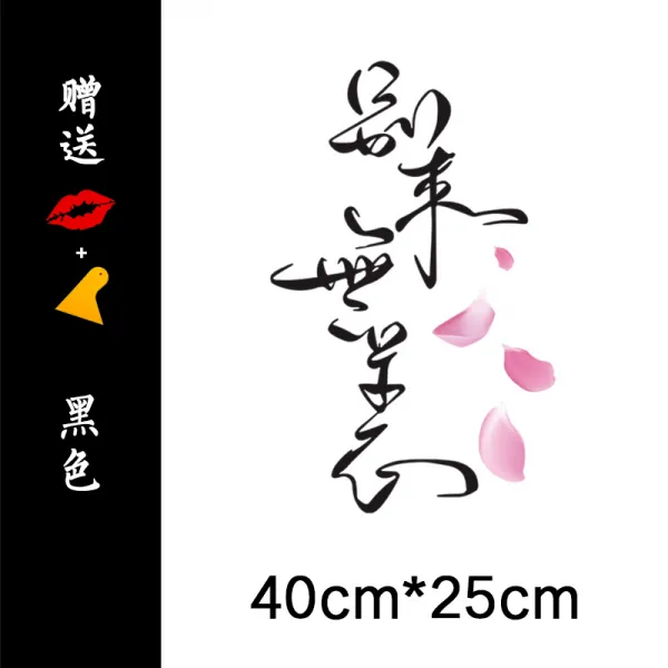 차량용스티커 문예 차량스티커 아이디어 개성 뒷유리 차량장식 반사광선 종이, T18-별고(블랙색)40CM