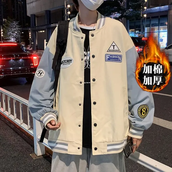 블랙야상점퍼 무거운 머리 다녀가다 스트릿 힙합 야구복 코트 트렌드 와이드 루즈핏 캐쥬얼 눈길을 끄는 멜란 3708348336
