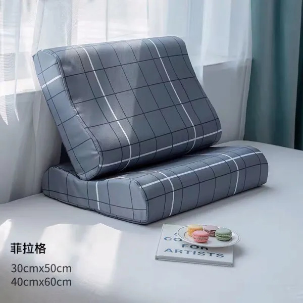 보슬비 보풀 베개 60x40 학생 산호 융 여 커플 기억 베갯속, 40cmX60cm