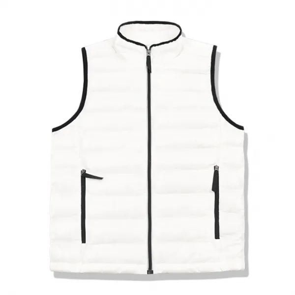 프레젠트 남성용 초경량 띠 반목 패딩 조끼