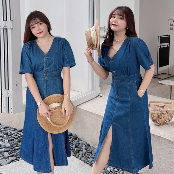 데님 빅 사이즈 봄 여름 가을 원피스 통통 생지 ootd 동대문 뚱뚱한 쇼핑몰 김민경 비만 하객룩 미시룩 99 시장옷 하비 코디 반팔 제주도 여행록 88 진청