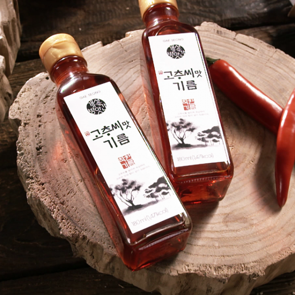 개성방앗간 고추씨기름180ml*2병, 2개