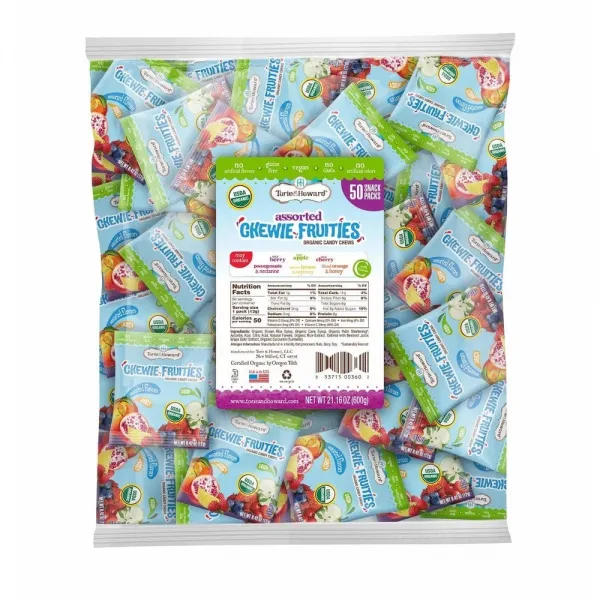 토리앤하워드 츄위 후르티 종합캔디 Torie & Howard Chewie Fruities in Assorted Flavors 21.16oz(600g), 1팩, 600g