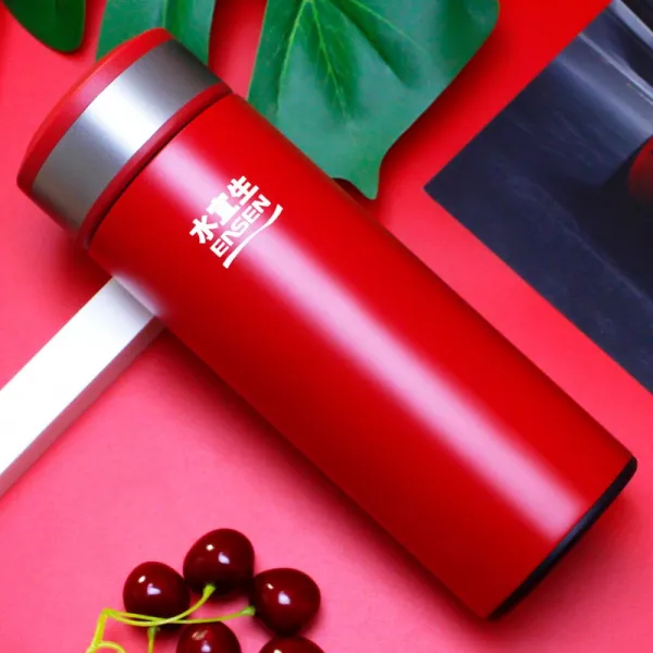 물 바이오 텀블러 남성 알칼리 물컵 고급 전해질 컵 스테인리스 스틸 여 휴대용 맞춤 새김 장끼레드