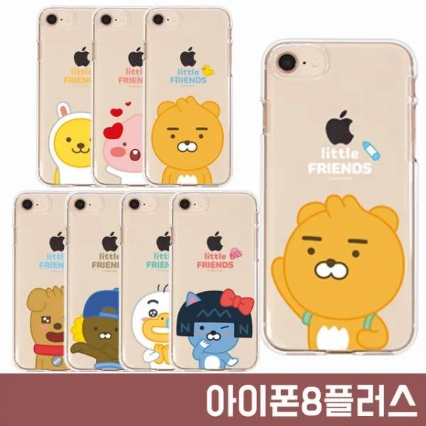 정품보장 주문즉시발송 아이폰8플러스 리틀 카카오프렌즈 친구들 젤리 케이스