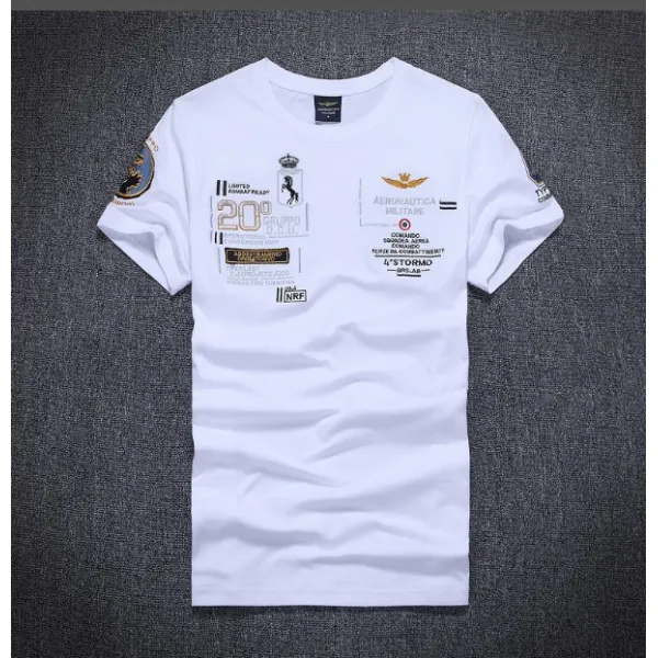 피아이케이원 빅사이즈라운드티셔츠 Kj03 공군 1번 018 여름 야드 슬림 자수 조남 이너티셔츠