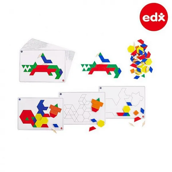한국자람 도형 패턴블록 세트 100PCS 활용서12포함 22032 가베단품