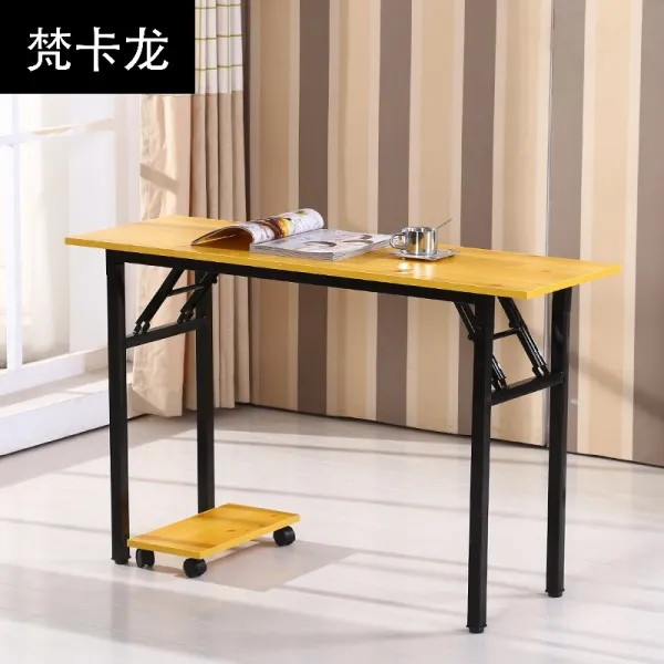 침대책상 접이식탁자 전기 사각형 1m40센티미터 넓은 80x60cm75cm고단수 사람휴대용, T06-직사각형 100넓이 60높이 75단층 보강한