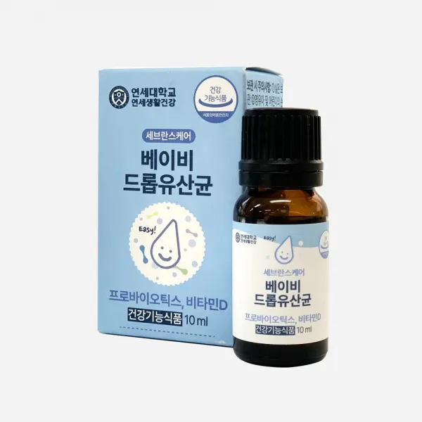 닥터로하스 연세 베이비 드롭유산균 10ml 신생아 유산균 영양제 연세생활건강 프로바이오틱스 비타민D, 베이비 드롭유산균 2박스(20ml)