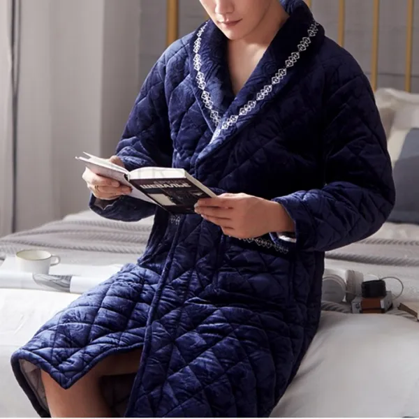 Kirahosi 겨울 잠옷 털 홈웨어 목욕가운 플란넬 가운 18호+덧신증정 Col3zxn9
