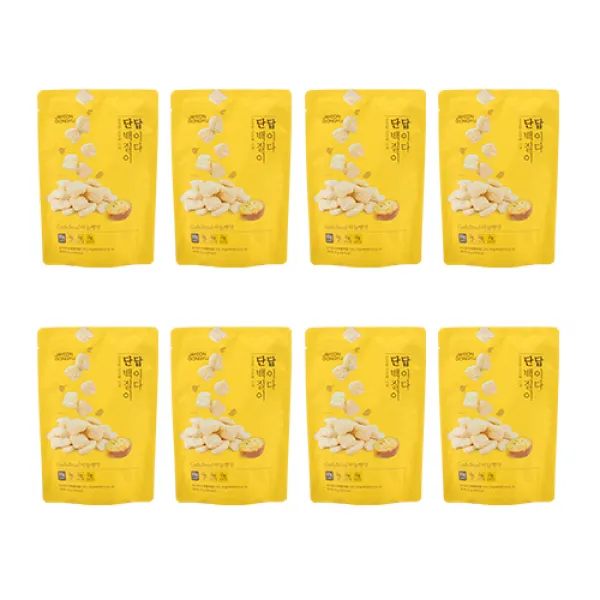 자연공유 단백질이 답이다 단답 단백질 과자 칩 마늘빵 맛 50g, 50g, 8개