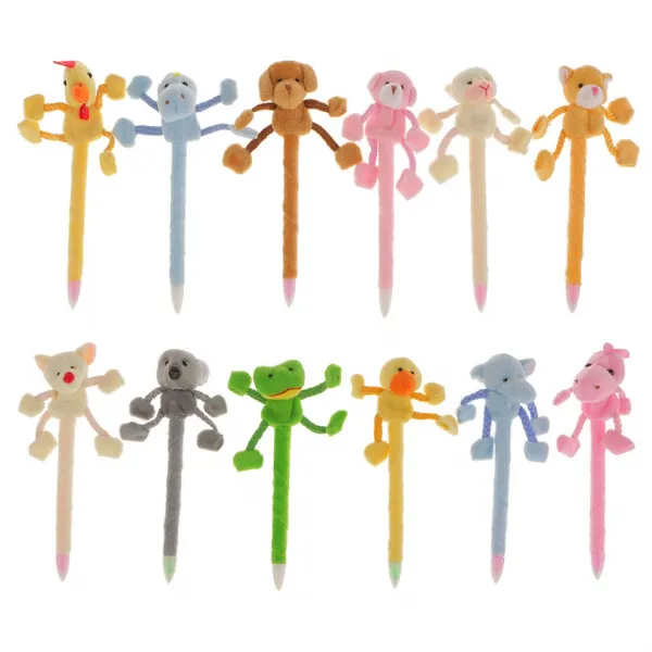 STK12PCS 봉제 동물 펜 봉제 펜 새로운 장난감 인형 Plushie 동물을 당혹, 1개