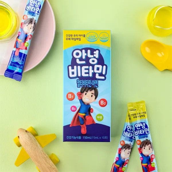 하루한포 안녕비타민 유아 어린이 액상비타민, 안녕비타민(10포) 1박스