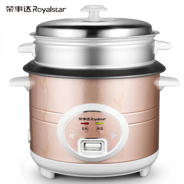 영예로운 달 전기밥솥 가정용 4l 대용량 246인 다기능 기숙사 헬리콥터 구식 찜기, 갈색