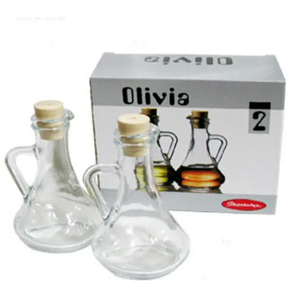 (2개묶음)파샤바체 오일병 올리비아 원뿔 260cc2세트 소스용기 OJW-7428 소스병 참기름 공병, 원뿔형2인조