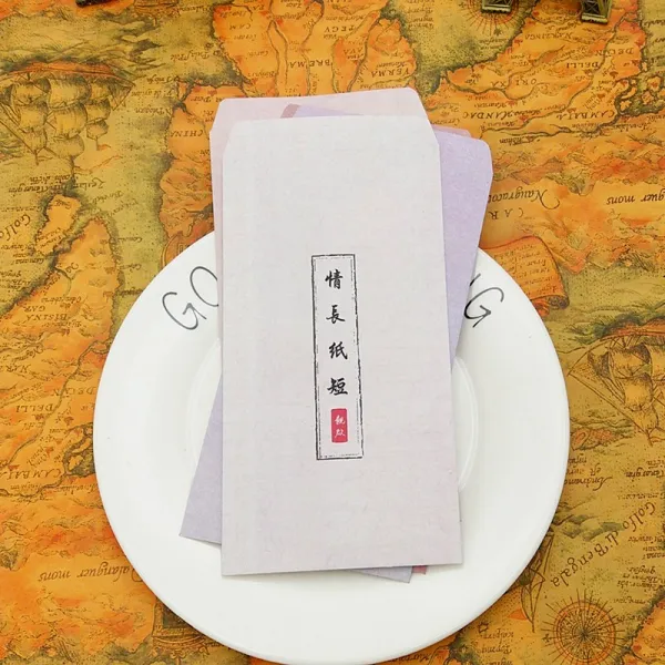 만나다 자 뵙다 클래식 무드 단아한 탐미함 스윗 정테이블 고 화이트, 12 개 레터봉투 -긴정 종이 짧은